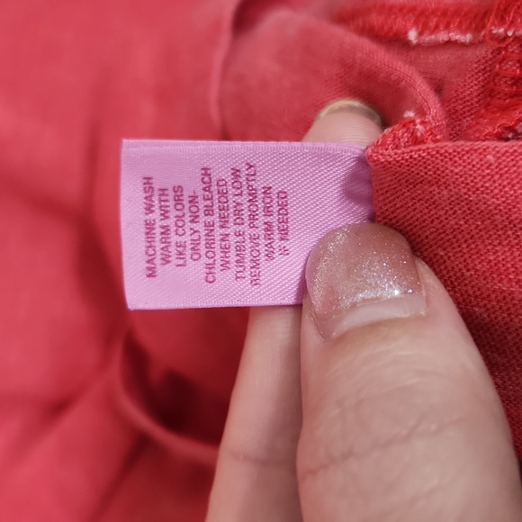 Victoria's Secret PINK Graphic Tee, Small, Red - Picture 3 of 7